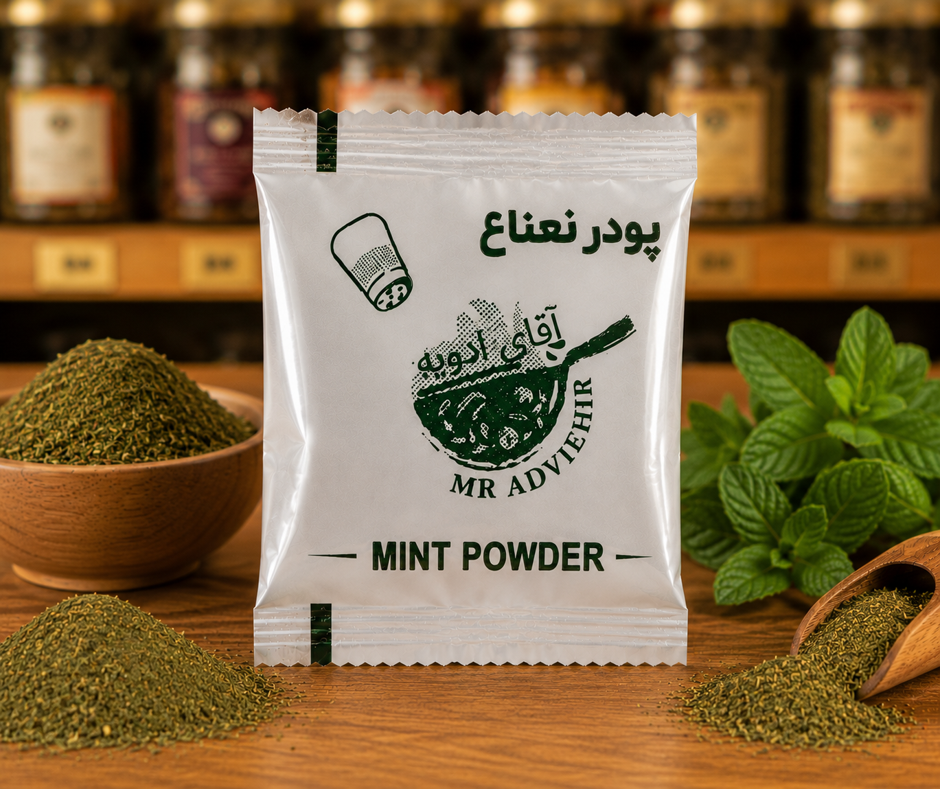 پودر نعناع بسته بندی تک نفره😋